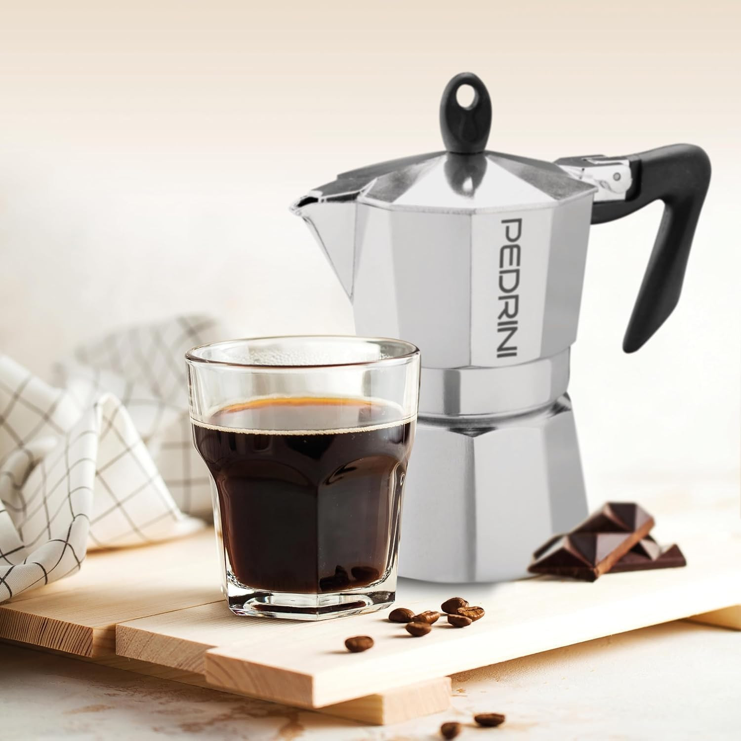 CAFFETTIERA 2TZ MANICO NERO