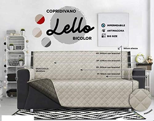 COPRIDIVANO BICOL 2POSTI LELLO PANNA/TORTORA