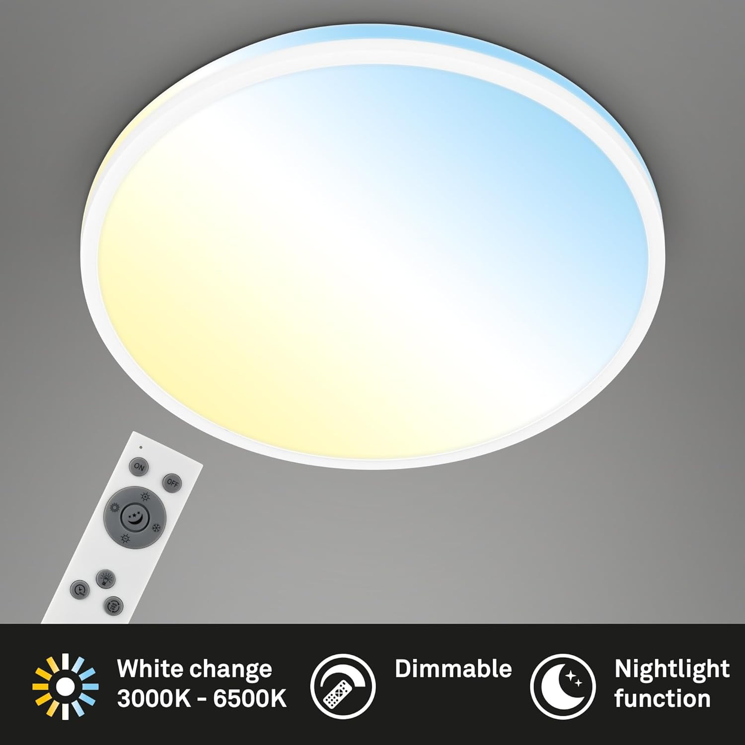 PULUP PLAF.PIATTA LED 22W IP20 C/TELECOM.B.CO