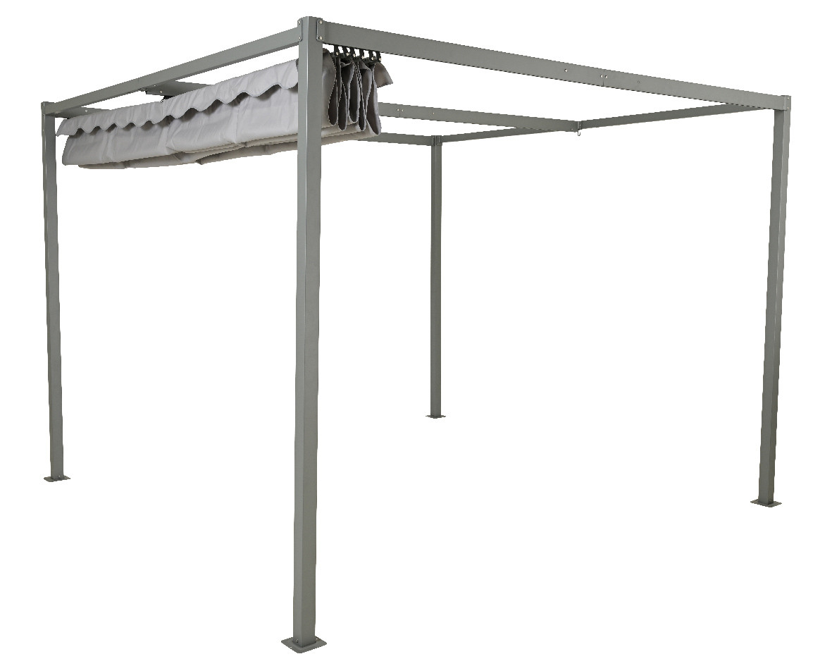 PERGOLA IN POL.MT.3X3 GRIGIO