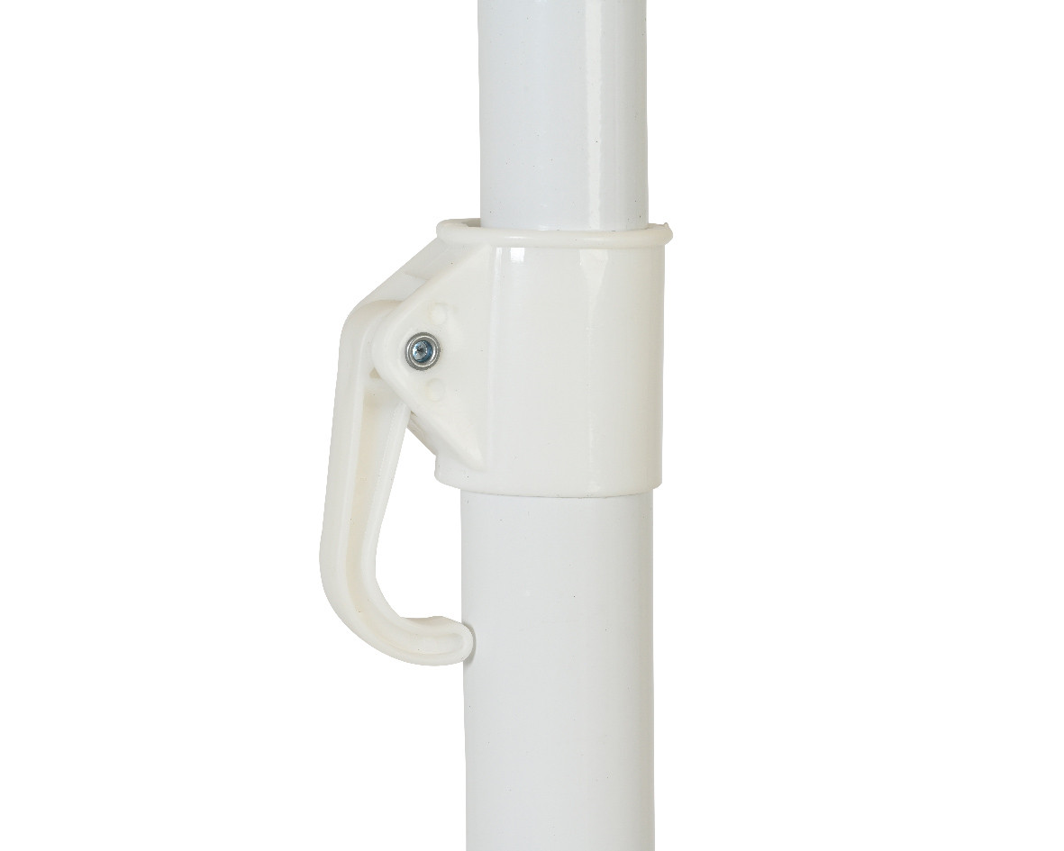 OMBRELLONE IN ACCIAIO D.1.95M BIANCO/BLU