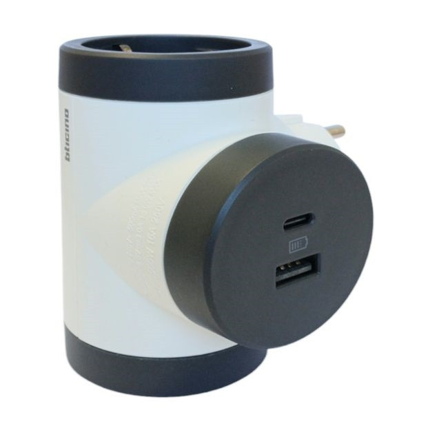 ADATTATORE 3 PRESE+SPINA ROTATIVO