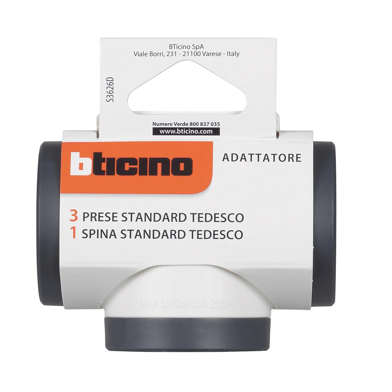 ADATTATORE 3 PRESE+SPINA ROTATIVO