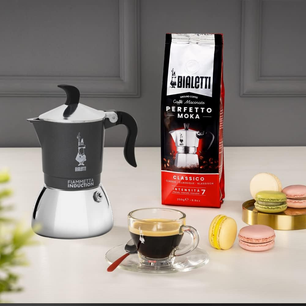 CAFFETTIERA FIAMMETTA TZ.2 GRIGIA INDUZIONE