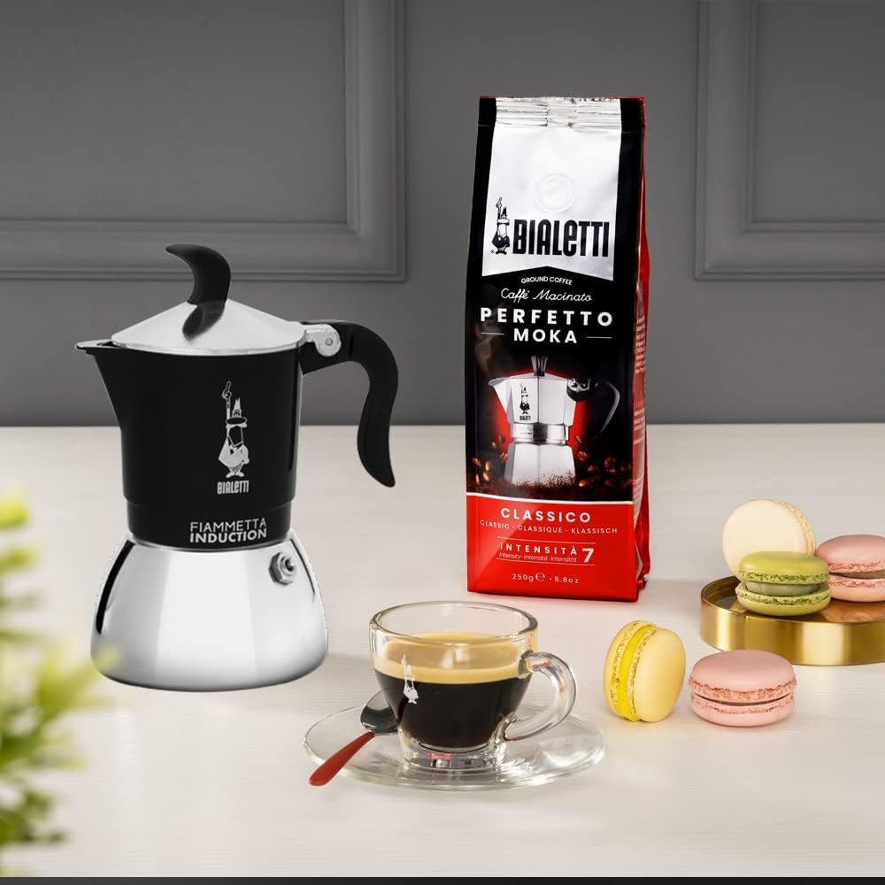 CAFFETTIERA FIAMMETTA TZ.2 NERA BIALETTI INDUZIONE