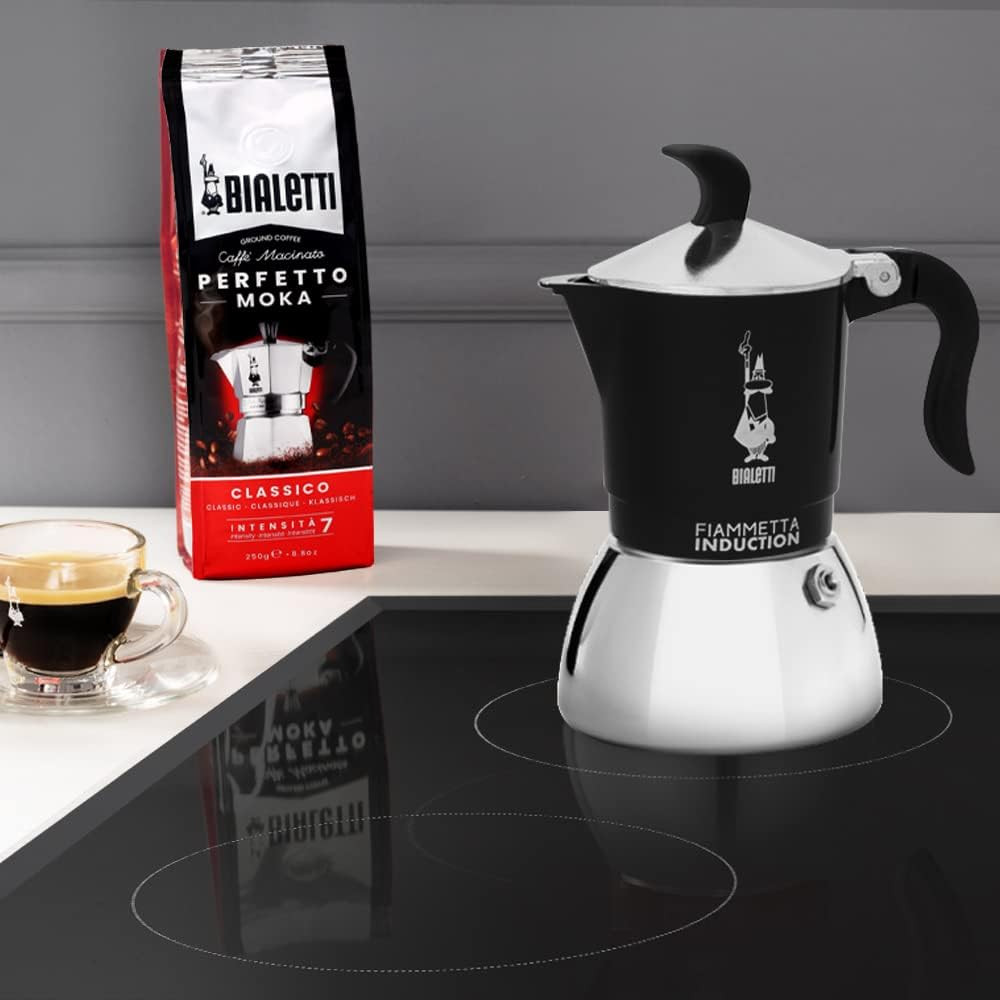 CAFFETTIERA FIAMMETTA TZ.2 NERA BIALETTI INDUZIONE