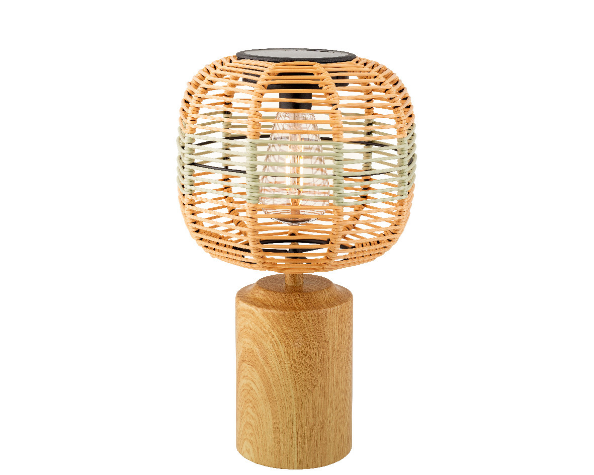 LAMPADA DA TAVOLO SOLARE IN VIMINI D.21.5X36H
