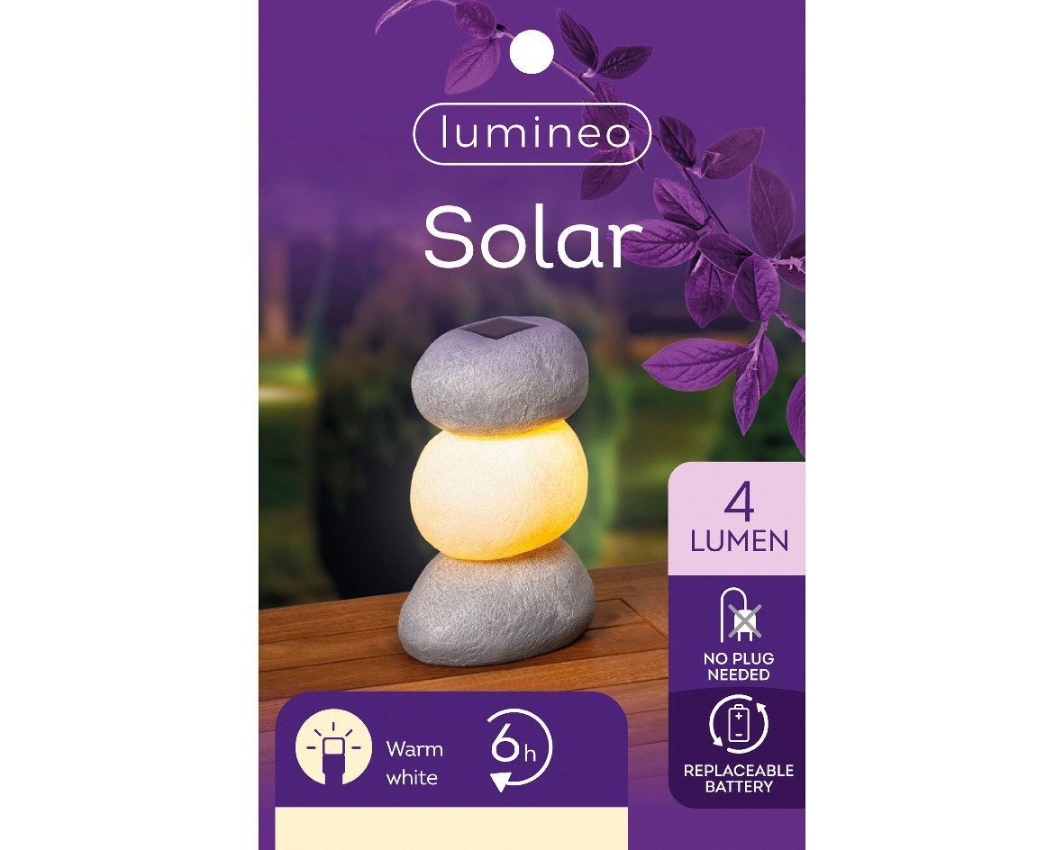 LAMPADA DA TAVOLO SOLARE POLIRESINA FISSA H.21.5