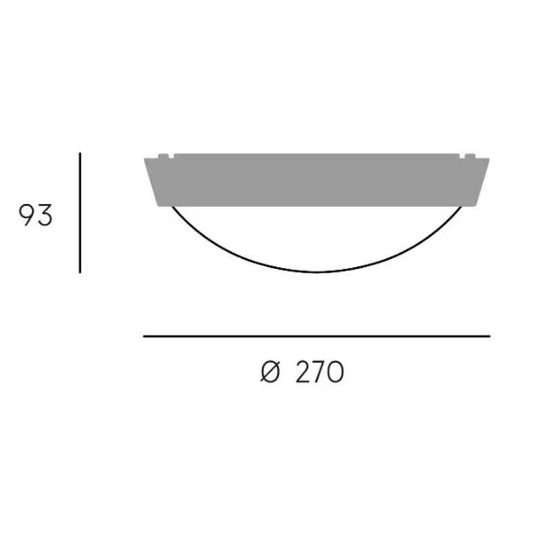 DORIS PLAFONIERA D.27 24W LED CCT BIANCO