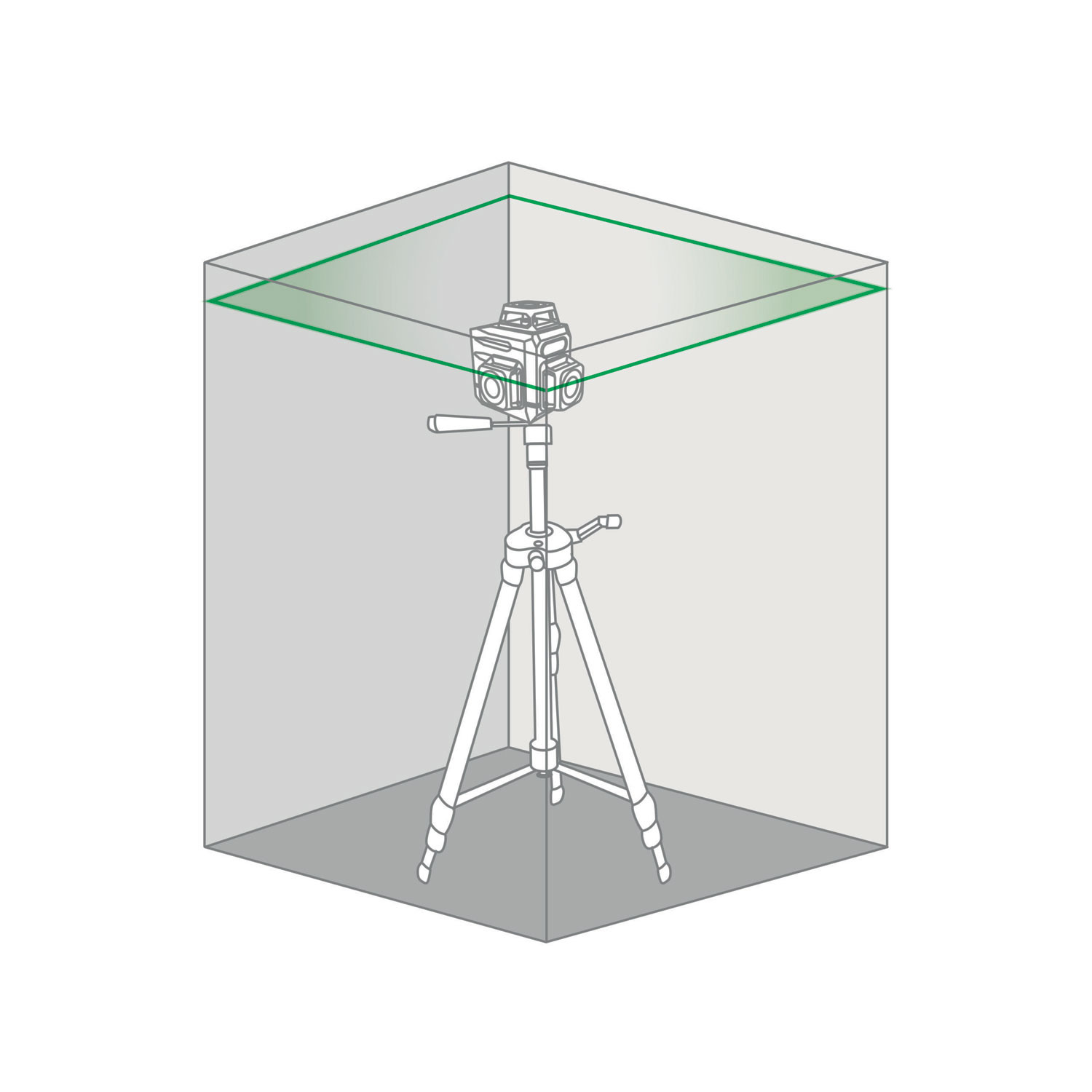 AUTOLIVELLO LASER 360°1V VERDE MT.30/60