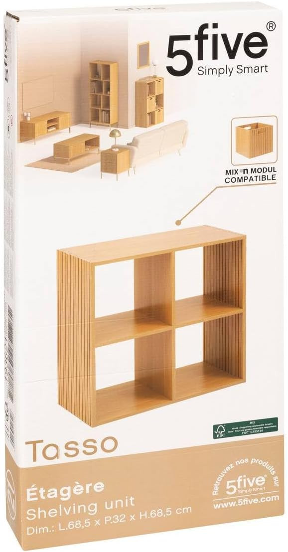 QUADROTTO 4RIPIANO EFFETTO LEGNO NATURALE