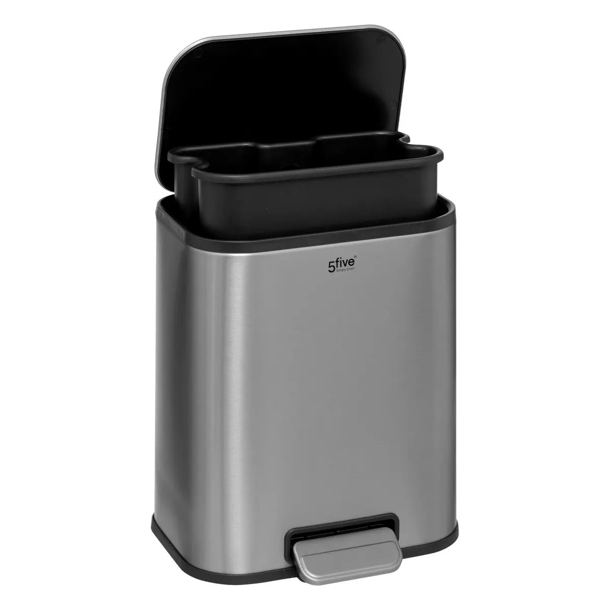 PATTUMIERA A PEDALE 5L.INOX OPACO
