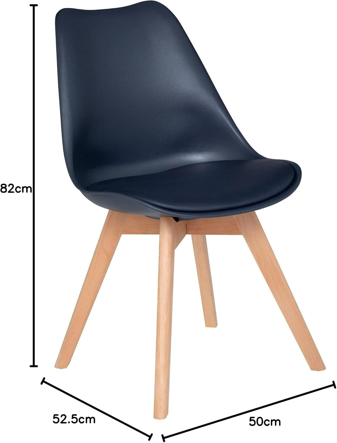 *SEDIA BAYA PP BLU PIEDI LEGNO