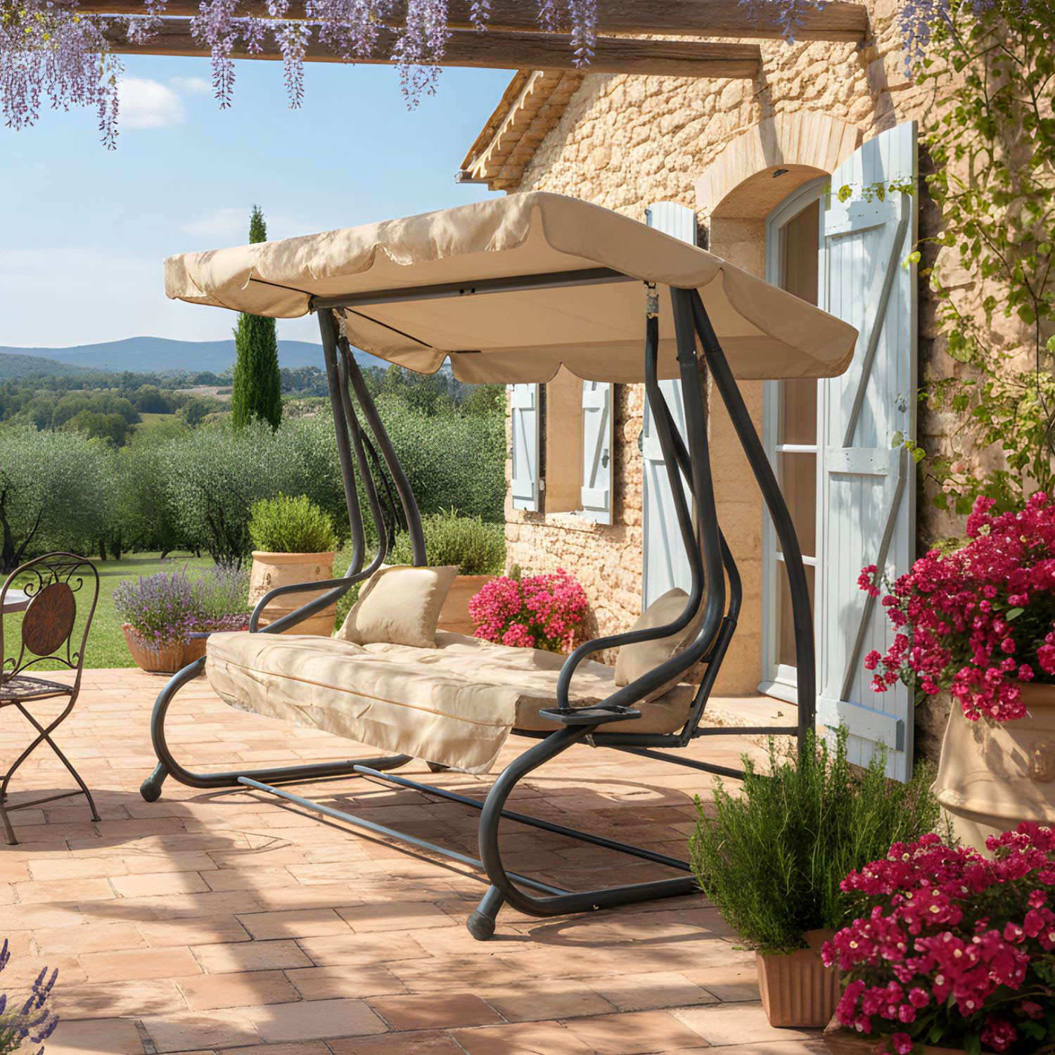 DONDOLO RECLINABILE CUBA BEIGE