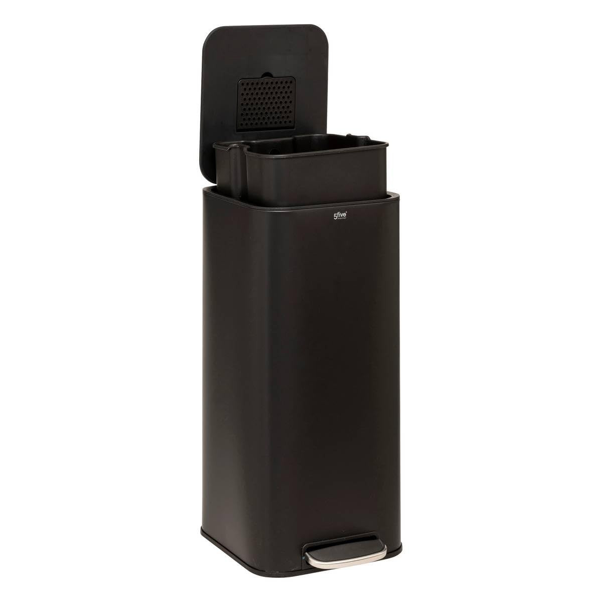 PATTUMIERA DELTA 30L.MET.NERO