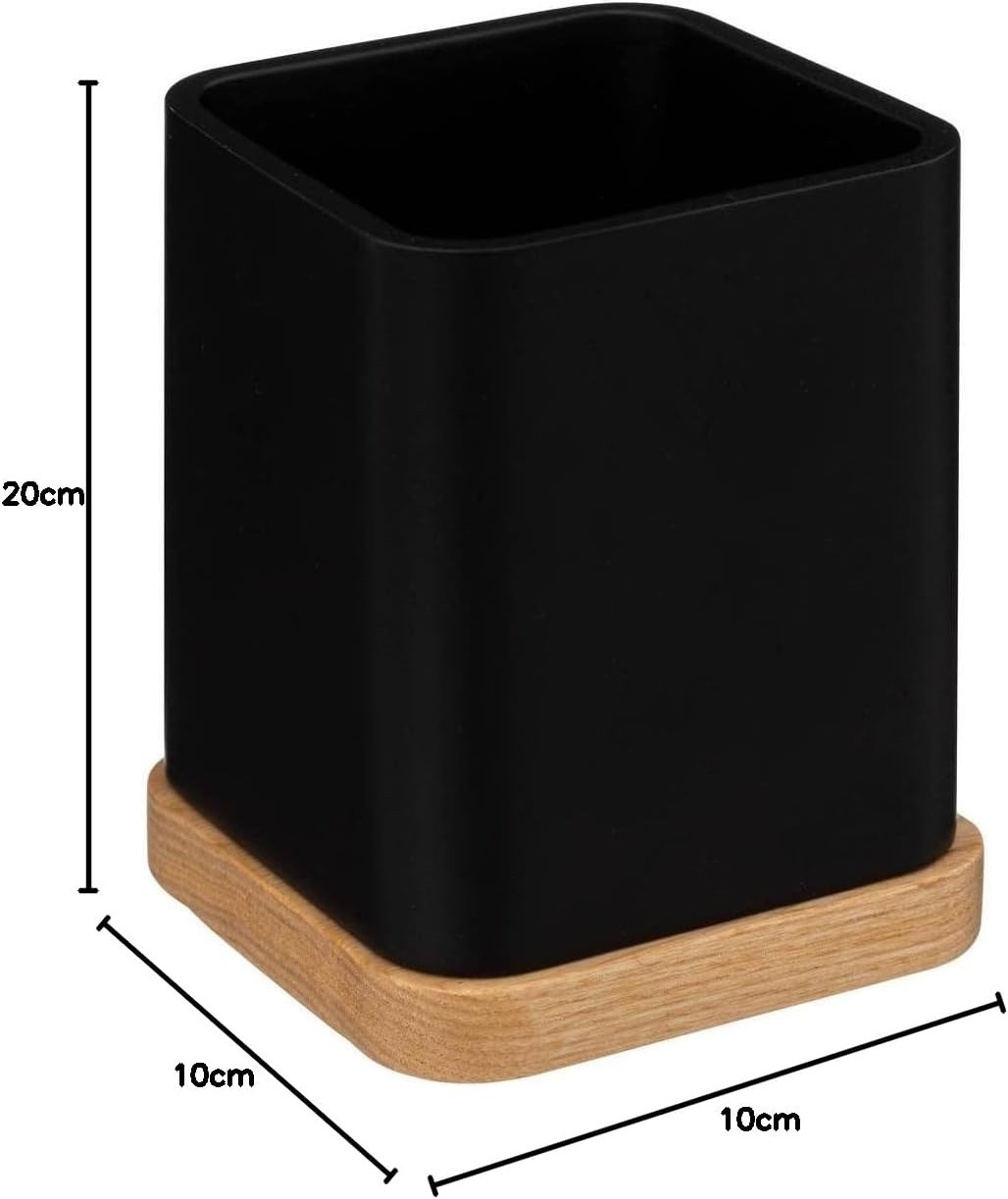 PORTASPAZZOLINI NATUREO RESINA NERO