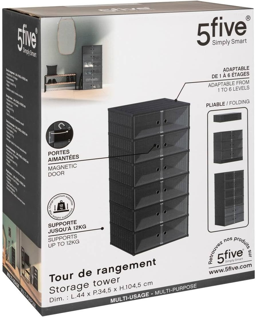 CASSETTIERA ALTA A TORRE CM.44X104.5 PLASTICA GR.