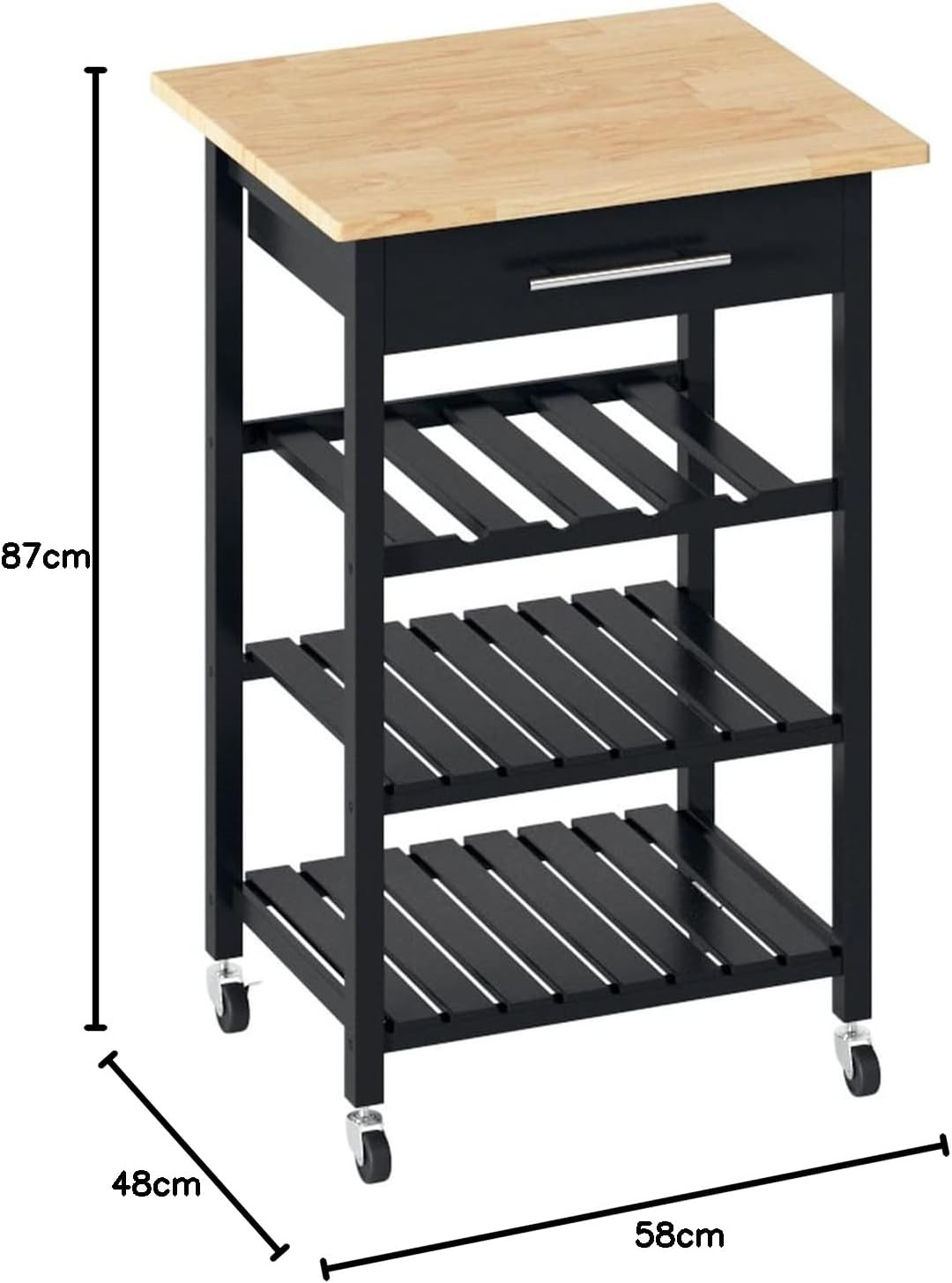 CARRELLO CUCINA CLAUDE NERO