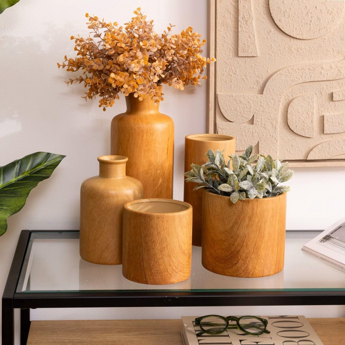 VASO SOA H.30 CERAM.EFFETTO LEGNO