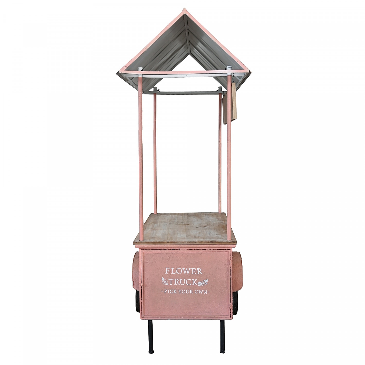 CARRETTO IN FERRO CM.134X74X187 ROSA