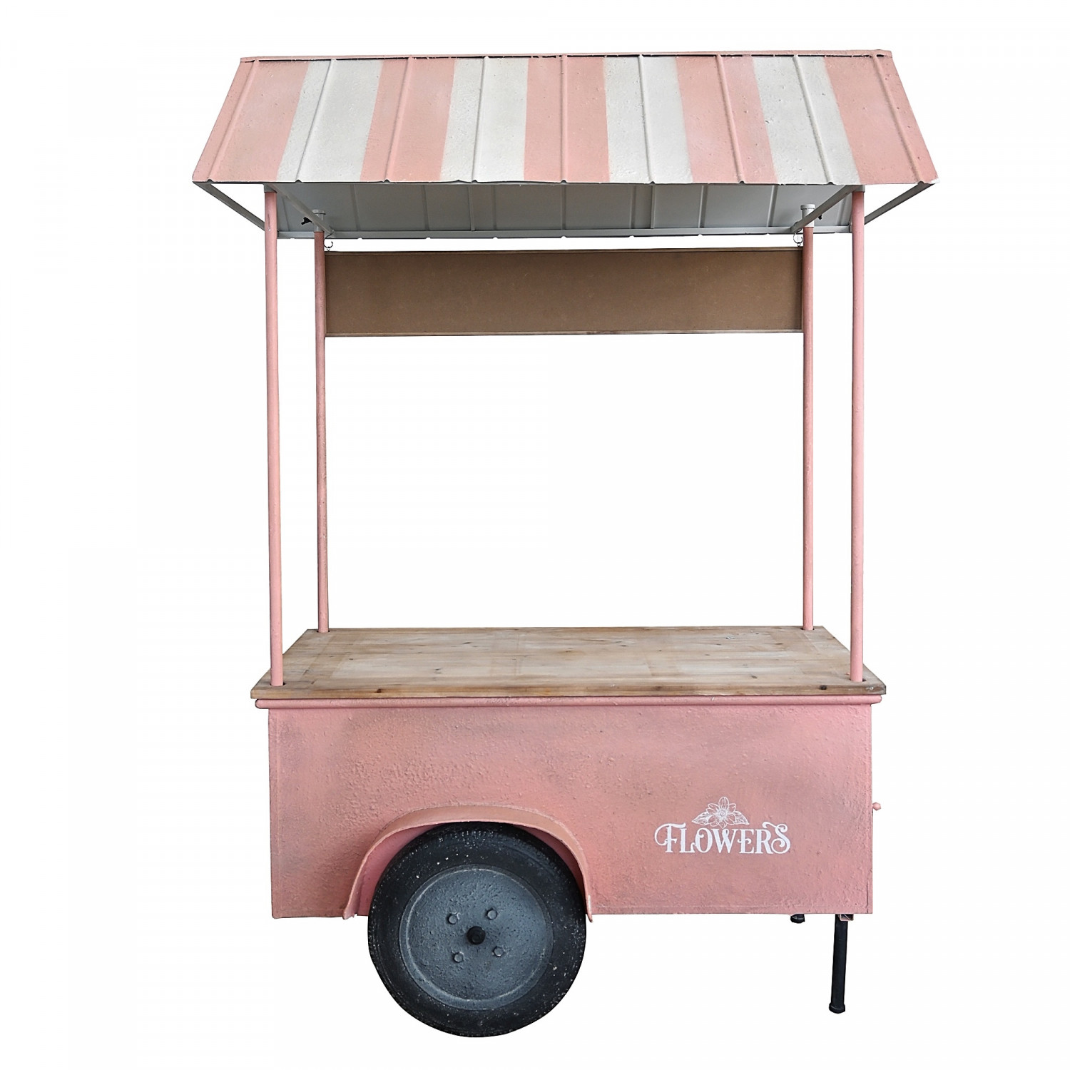 CARRETTO IN FERRO CM.134X74X187 ROSA