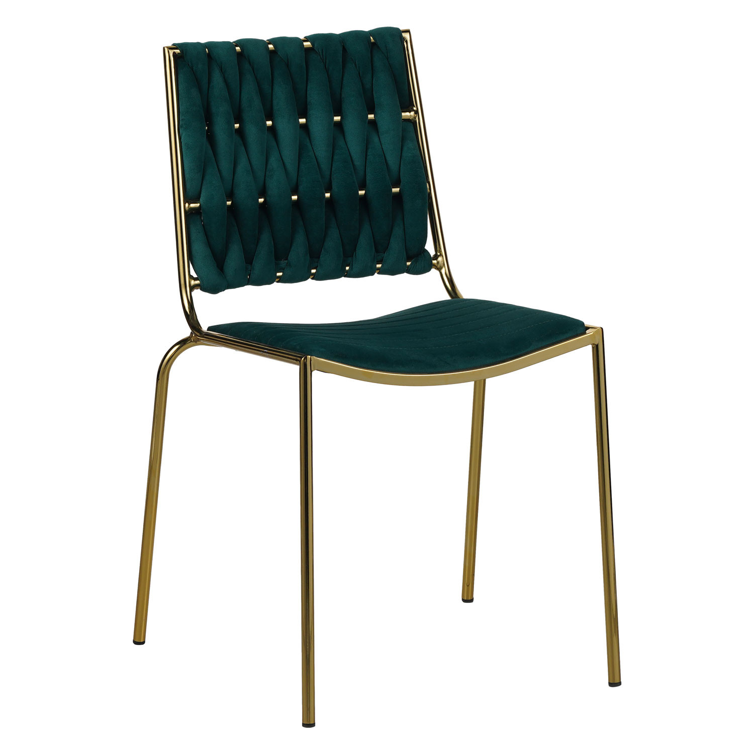 SET TAVOLO+4SEDIE CM.160X90X75H BASE ORO/VERDE