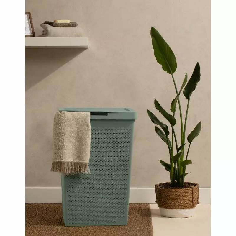 PORTABIANCHERIA 60L.BOHOL VERDE CM.42.5X35.5X62H
