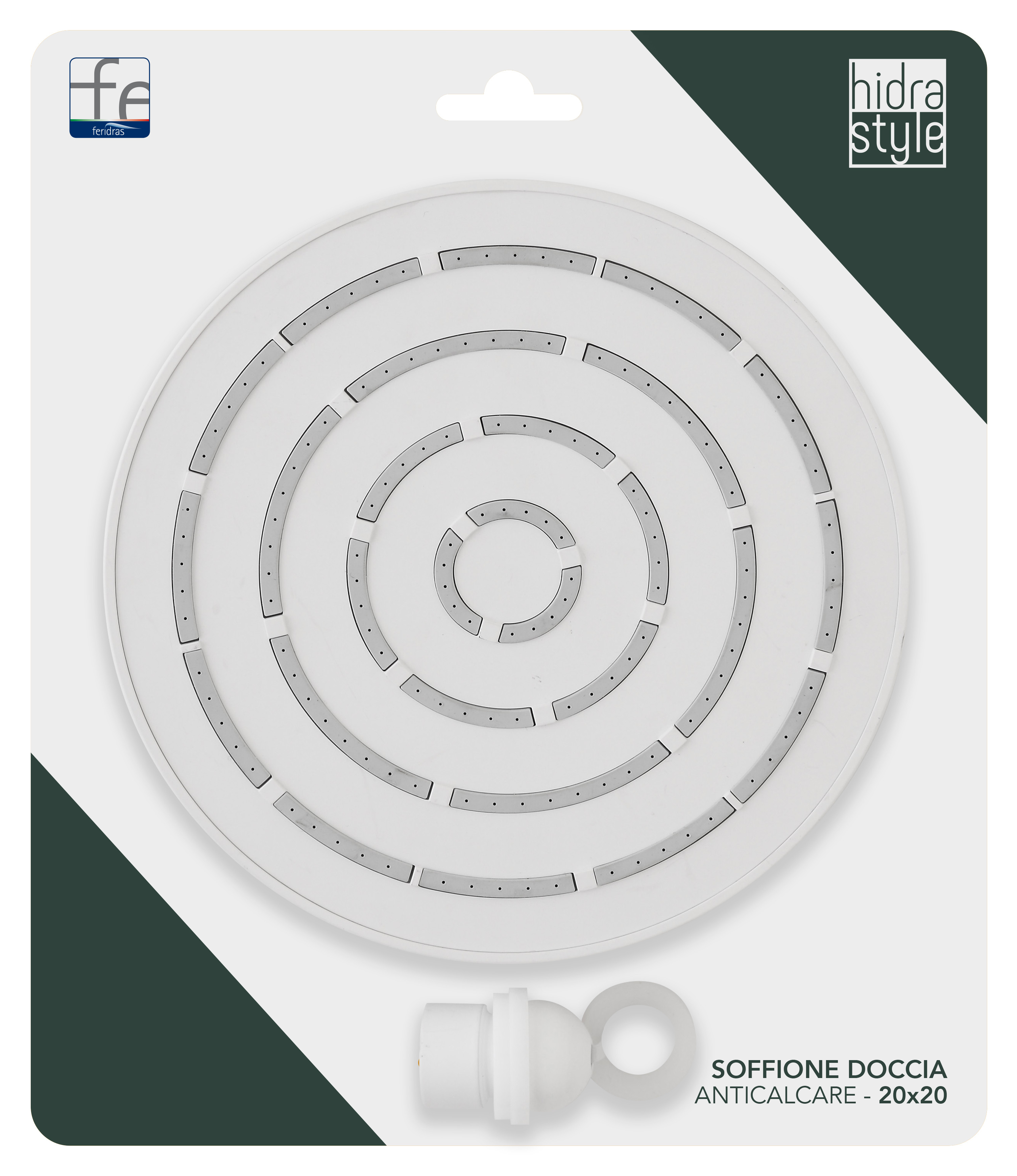 SOFFIONE DOCCIA CM.20X20 CROMO