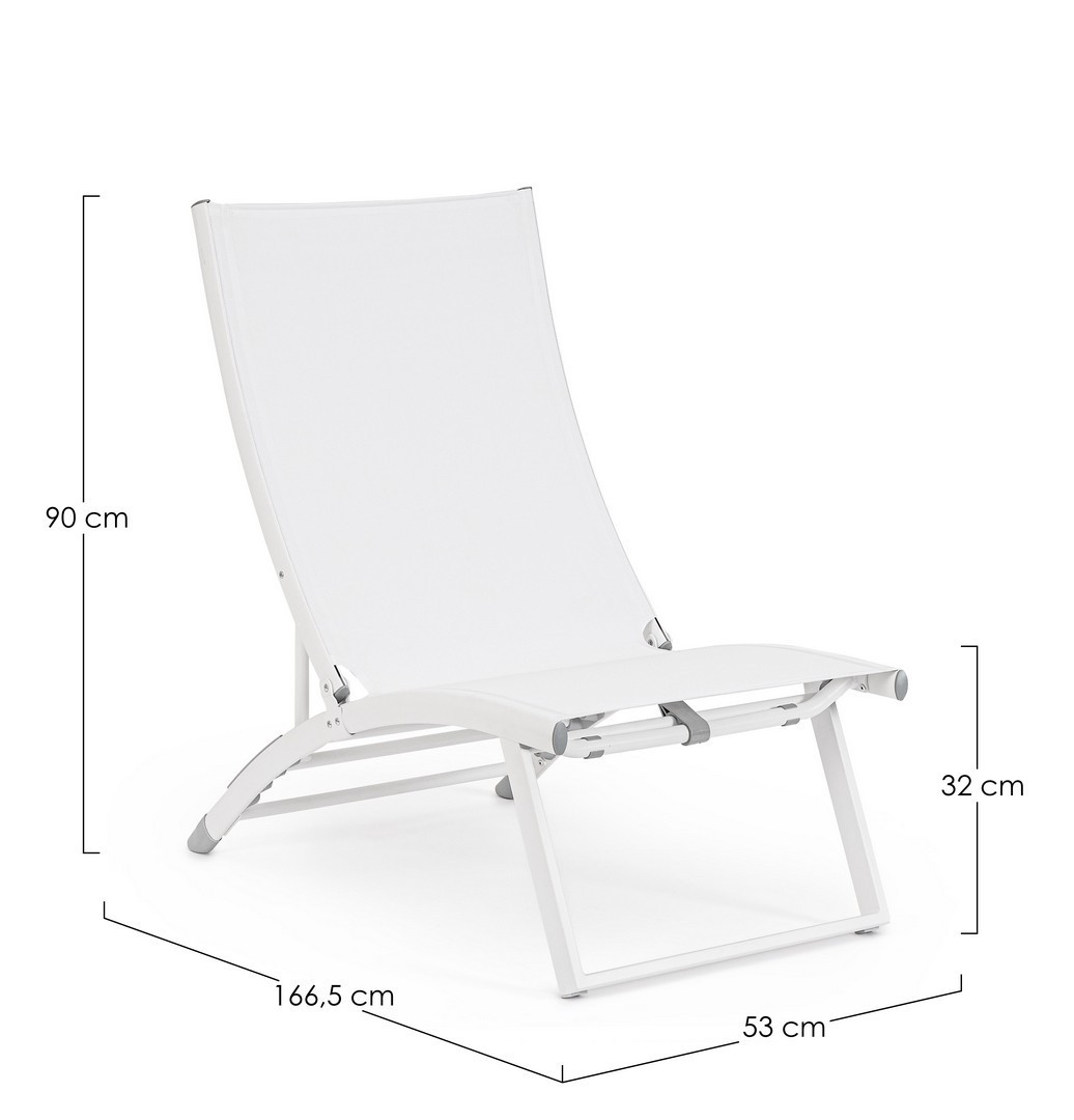 SPIAGGINA TAYLOR RECLINAB.BIANCO