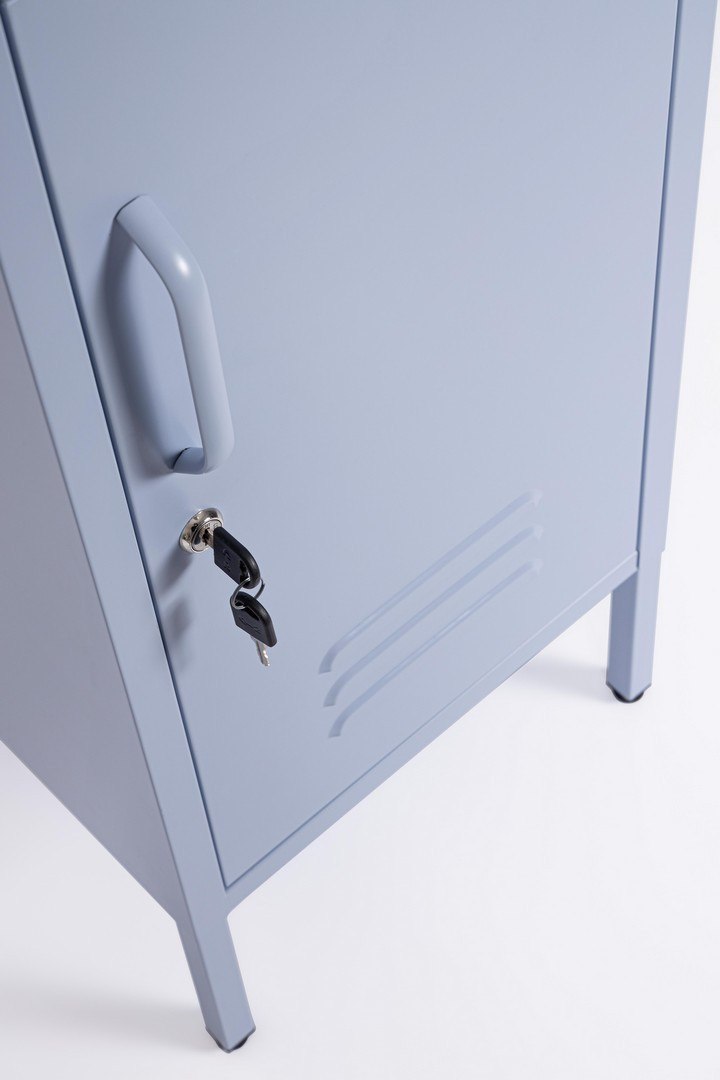 COMODINO 1ANTA CAMBRIDGE AZZURRO CM. 40X35X76H