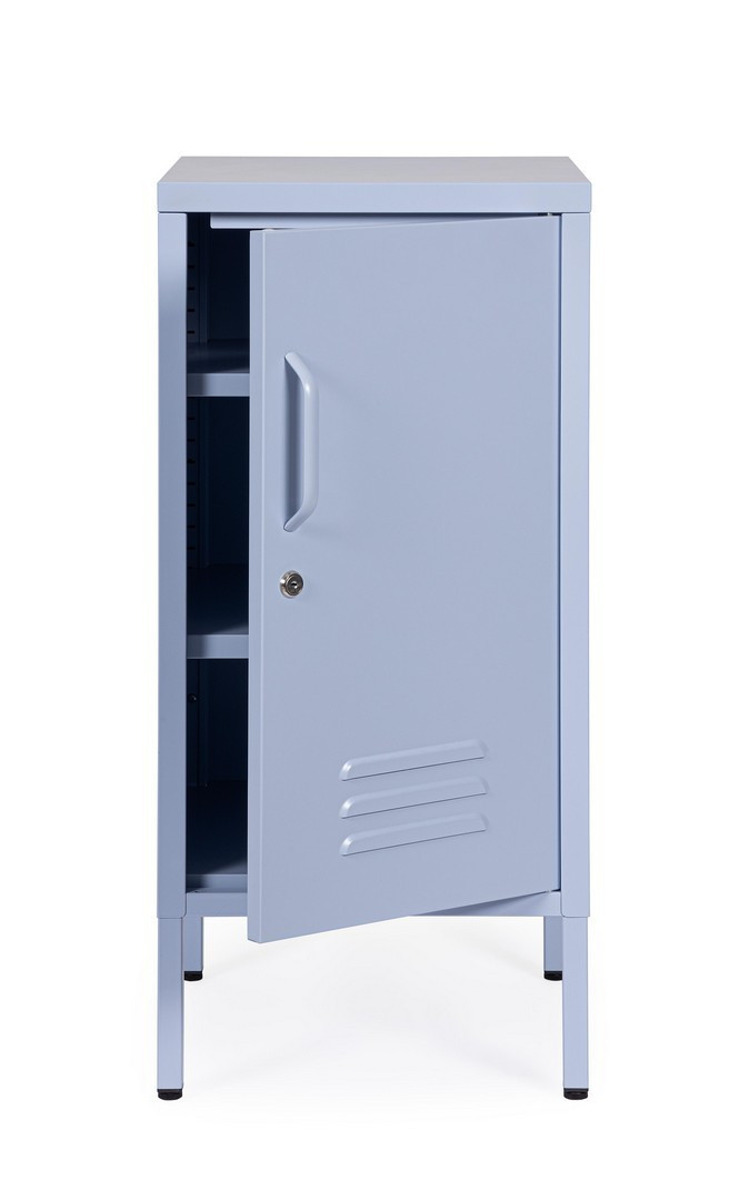 COMODINO 1ANTA CAMBRIDGE AZZURRO CM. 40X35X76H