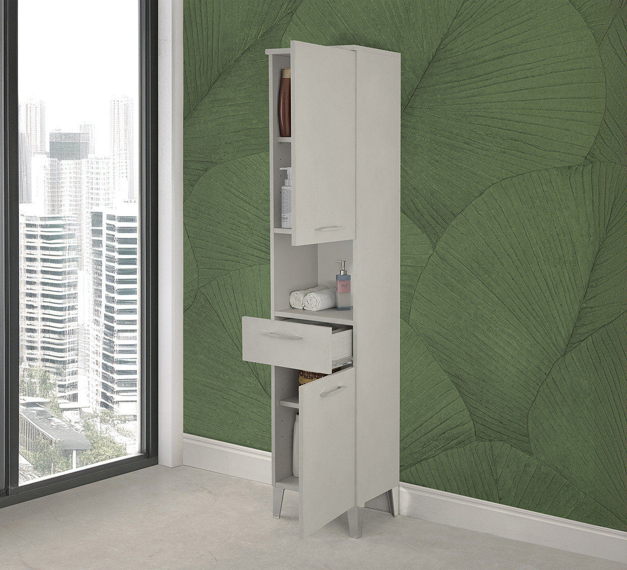COLONNA CM.40X38X183H GRIGIO CALCE