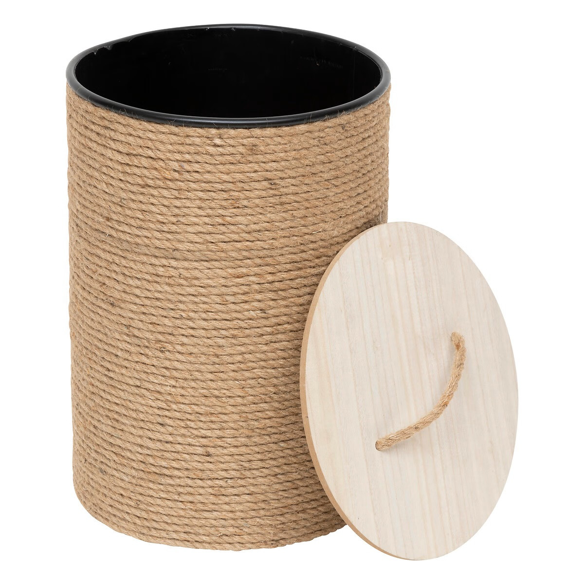 PORTABIANCHERIA D.25X38H METALLO/CORDA BEIGE
