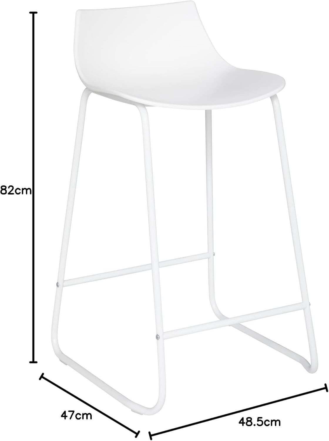 SGABELLO ALTO OTAC PP BIANCO