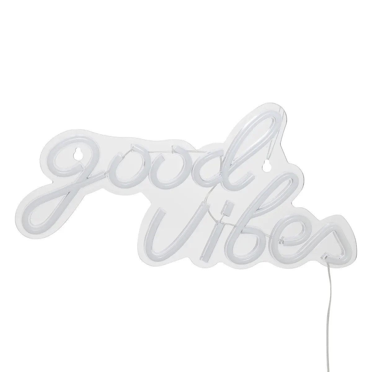NEON LED PARETE GOOD VIBES CM.20