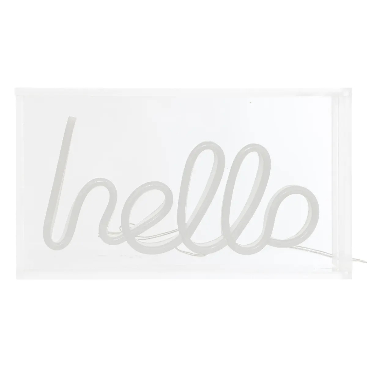NEON LED DA TAVOLO HELLO CM.23 BLU
