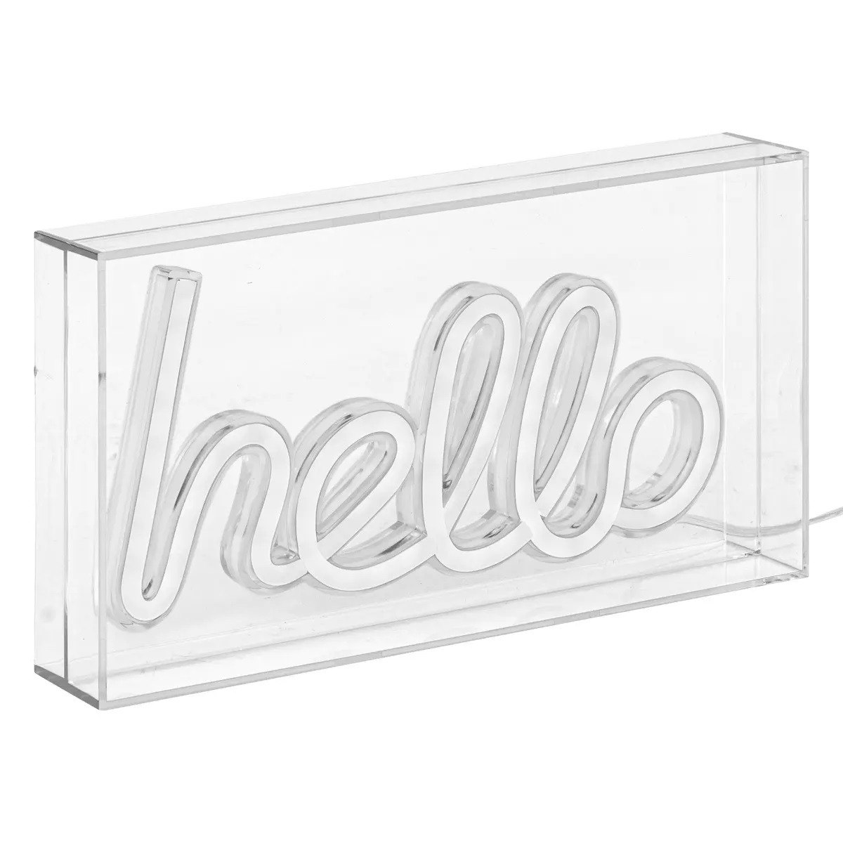 NEON LED DA TAVOLO HELLO CM.23 BLU