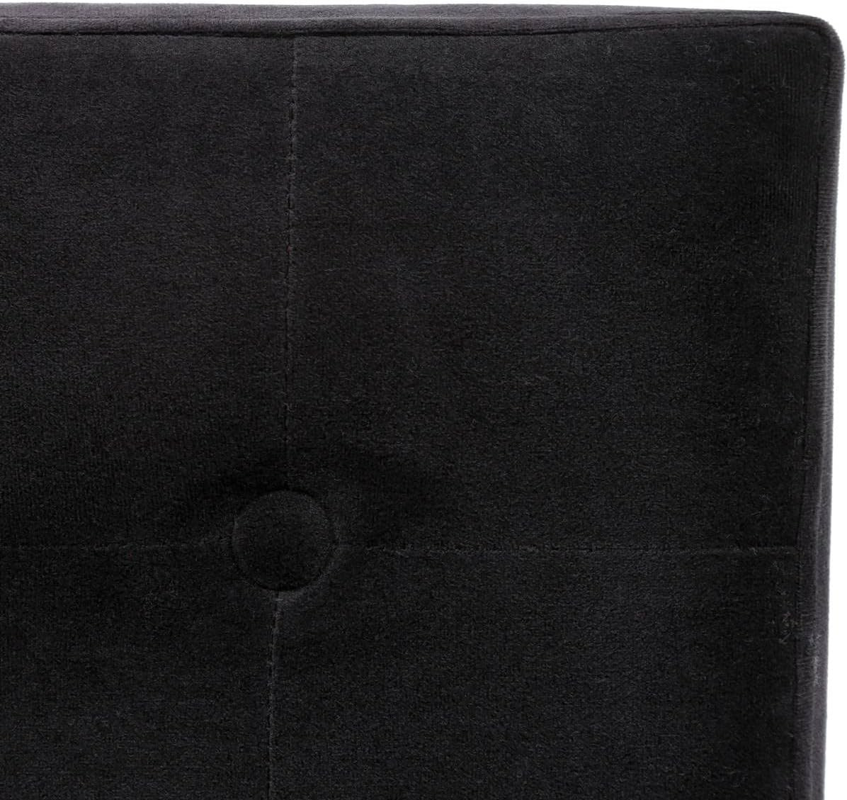 POUF PIEGHEVOLE VELLUTO NERO