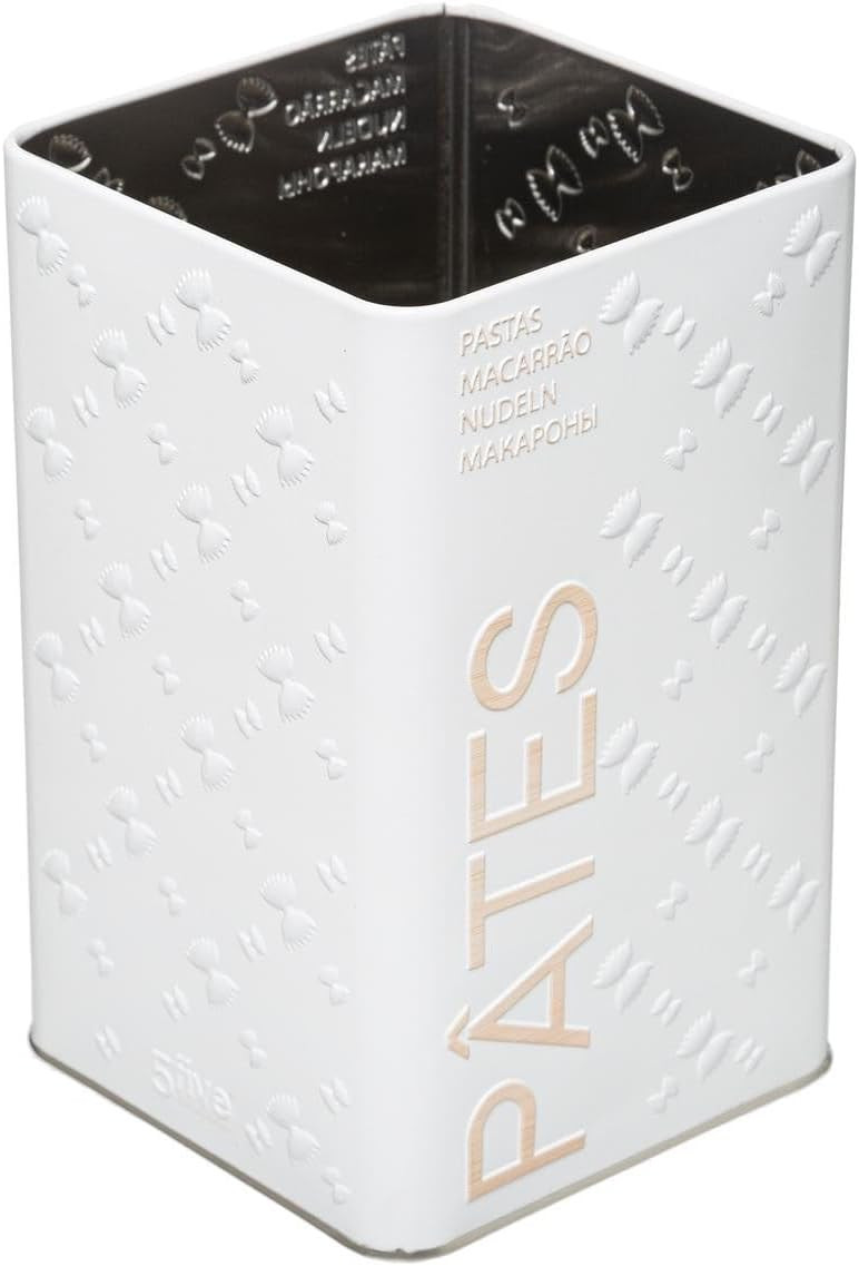 CONTENITORE PASTA METALLO CON TAPPO LEGNO