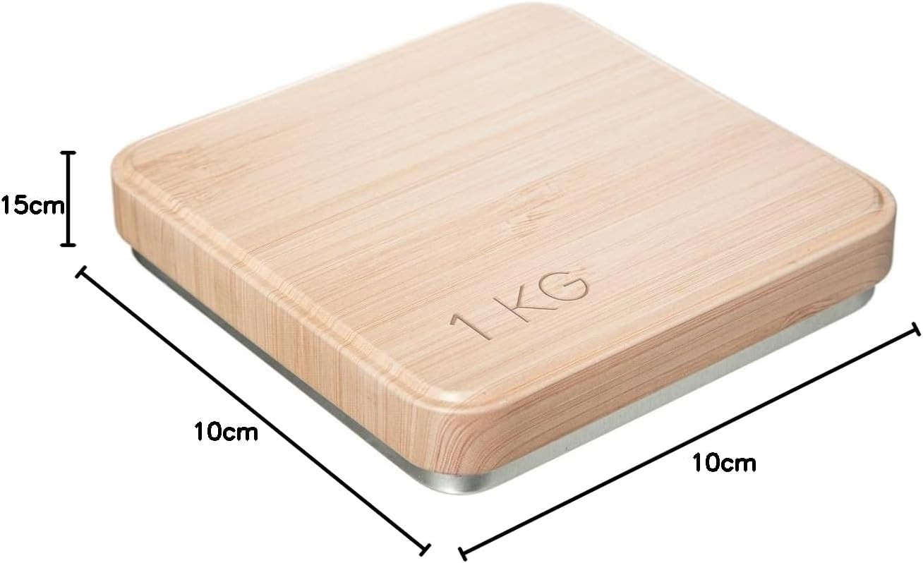 CONTENITORE FARINA METALLO CON TAPPO LEGNO