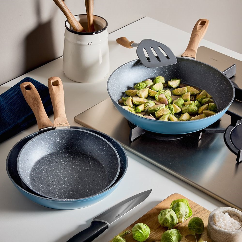 SET 2 PADELLE CM24&CM28 STONE SKY