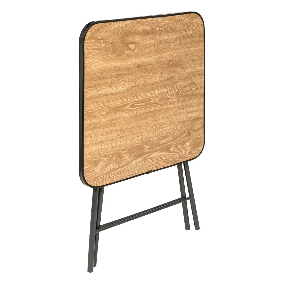 TAVOLO PIEGHEVOLE CM.60X60 METALLO E MELAMINA