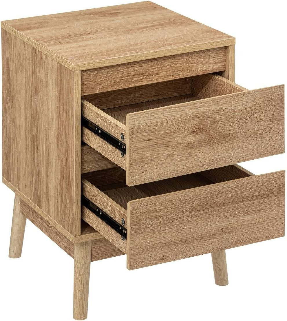 COMODINO 2 CASS. MODELLO ABANA CM. 40X40X56H