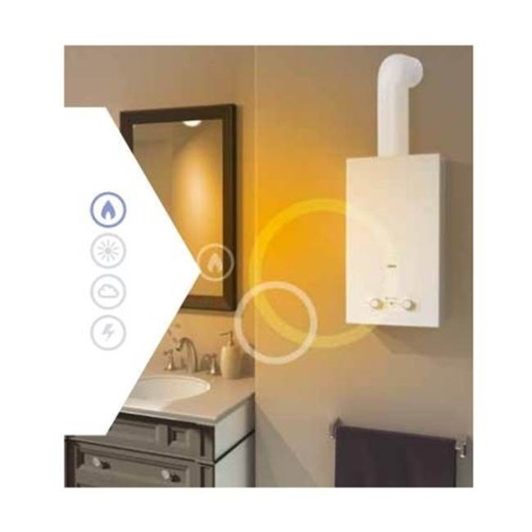 SCALDINO CHAFFOTEAUX METANO 11 LT. CAMERA APERTA