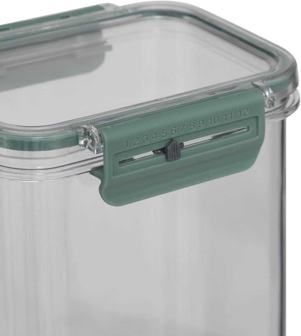 CONT.RETTANGOLARE 'NEO' 1.3LT.TRASPARENTE/VERDE