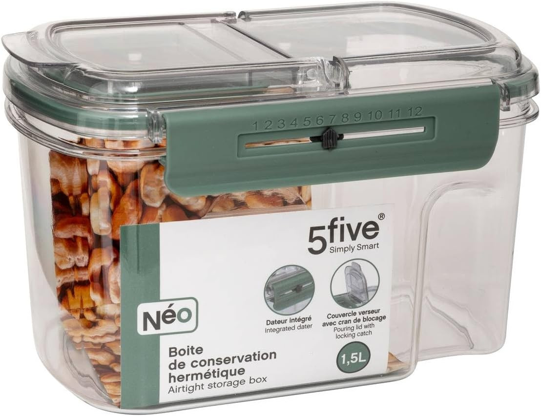 CONTENITORE 'NEO' 1.5 LT.TRAS/VERDE