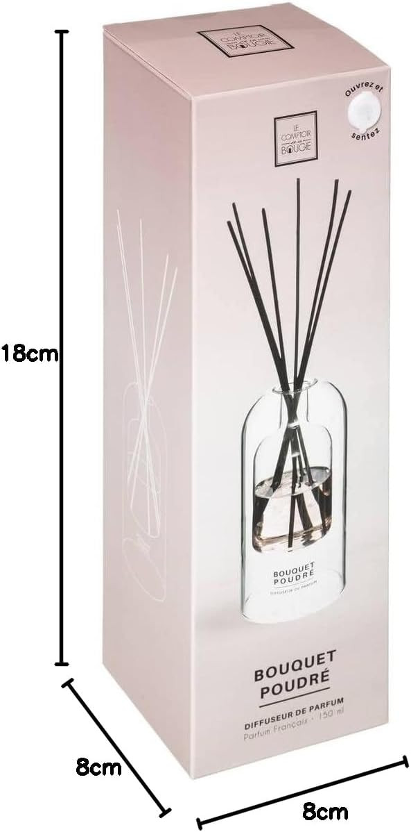DIFFUSORE VETRO 150ML.BOUQUET