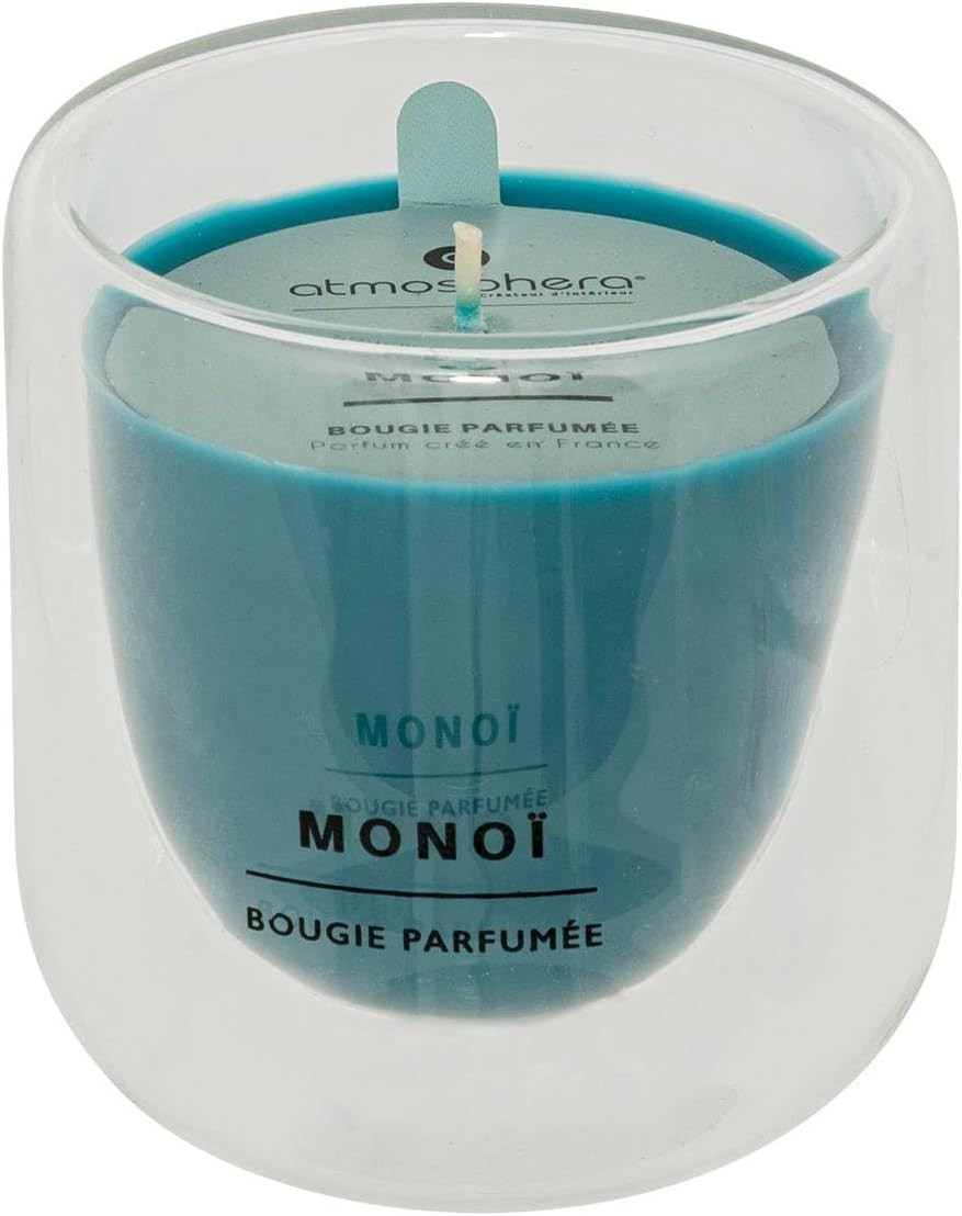 CANDELA VETRO 130G MONOI