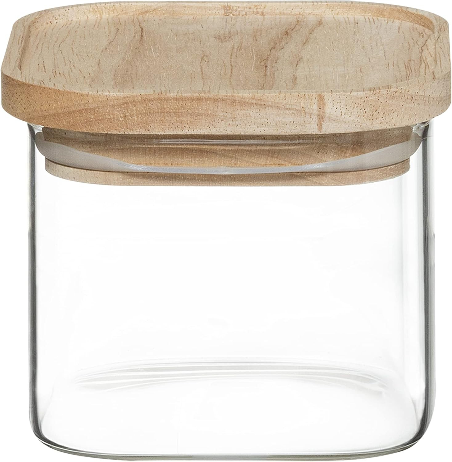 SET4 BARATTOLI VETRO/LEGNO