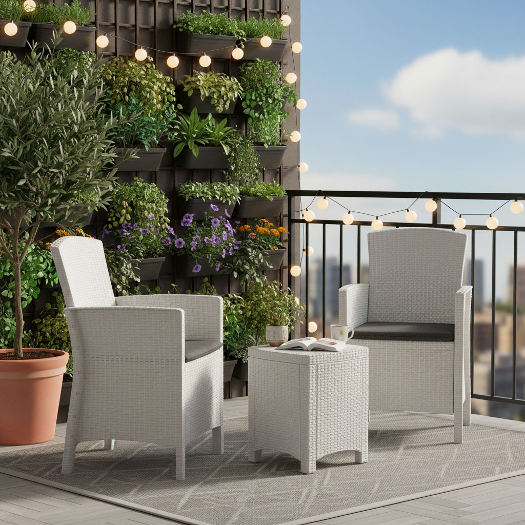 SET2 POLTRONE+TAVOLINO TERRACE B.CO